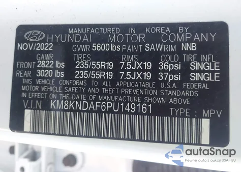 2023 Hyundai Ioniq 5 Sel z USA, uszkodzony, nr VIN KM8KNDAF6PU149161